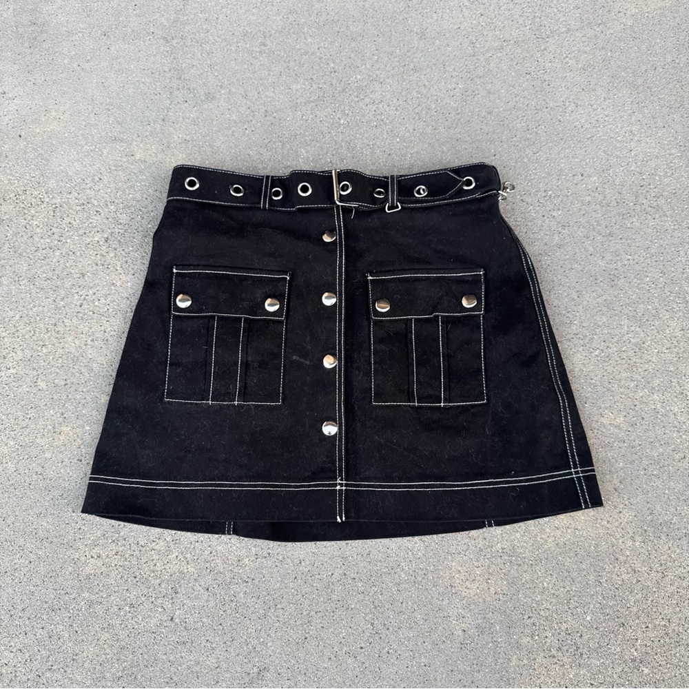Dolls Kill‎ x Bratz Mini Skirt Black Cargo Women Size Small